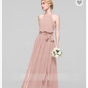 JJsHouse Dusty Rose bridesmaid dress size 10